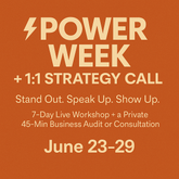 POWER WEEK | 7-Day Live Workshop